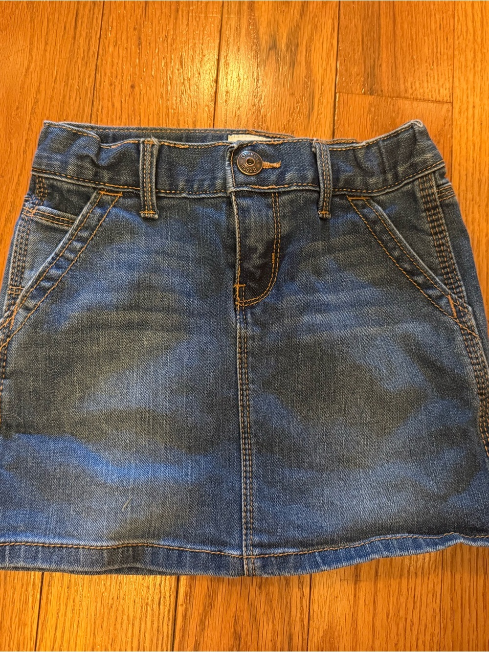 Osh Kosh Girls Blue Denim Skirt - Casual Kids Bottoms